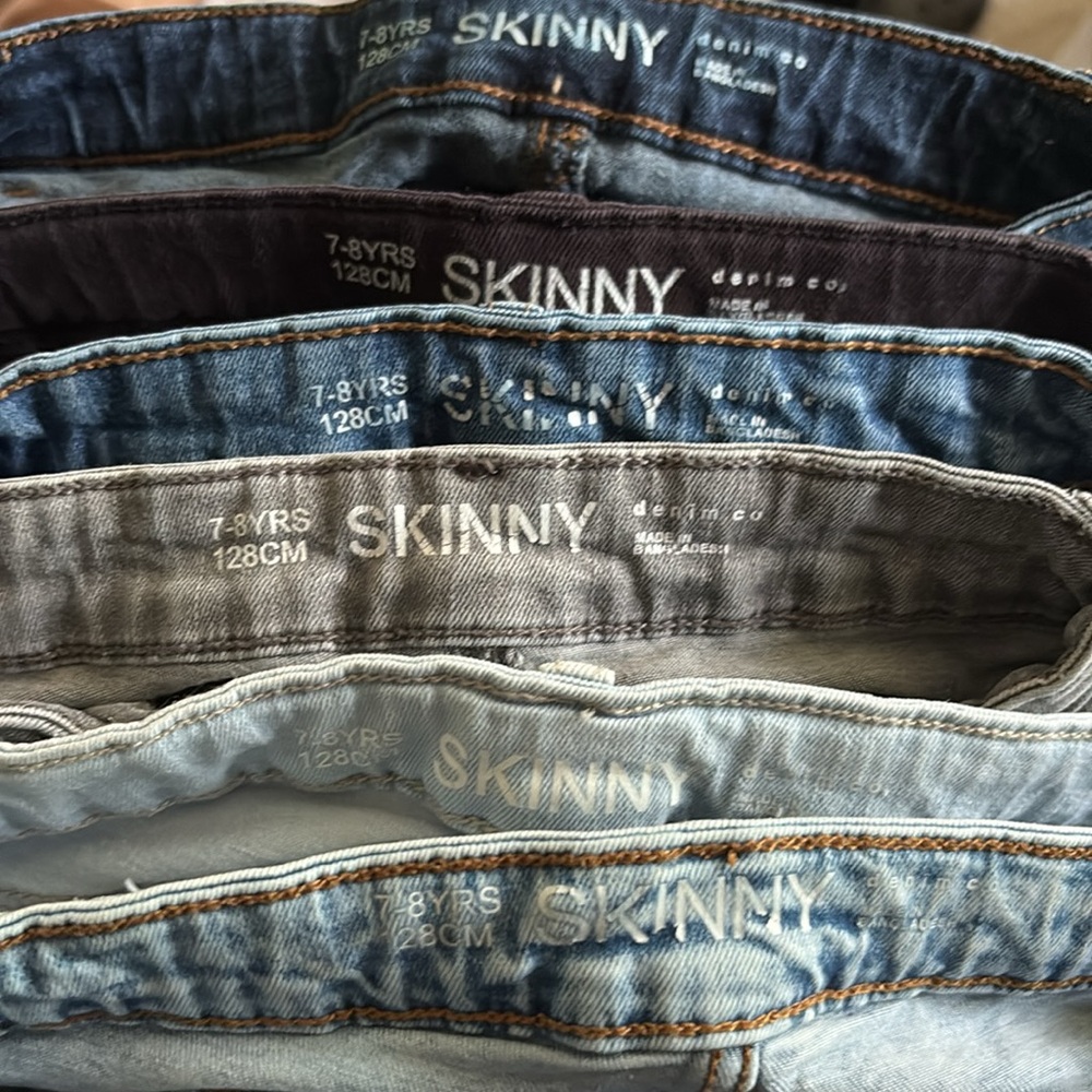 Bundle of 6 Kids Skinny Jeans - Assorted Colors - Picture 14 of 14